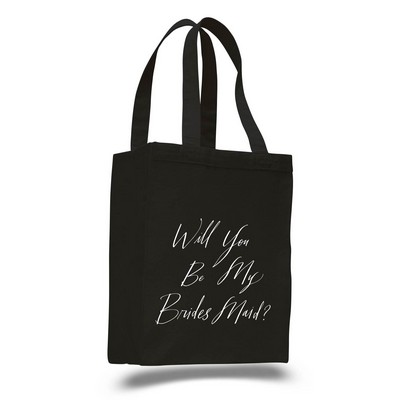 12 Oz. Canvas Shopping Tote Bag (10.5"x14"x5")