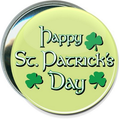 St. Patrick's Day - Happy St. Patrick's Day - 3'' Round Button