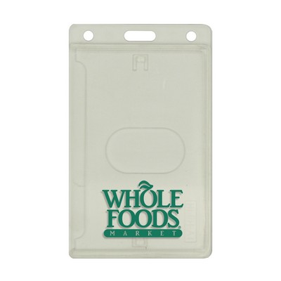 Holder - Rigid - Vertical - 3 Card - Clear: OUTER- 4.45" X 4.00" INSERT- 2.12" X 3.37"