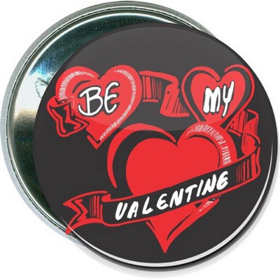 Valentine's Day - Be My Valentine, 2 - 2 1/4'' Round Button
