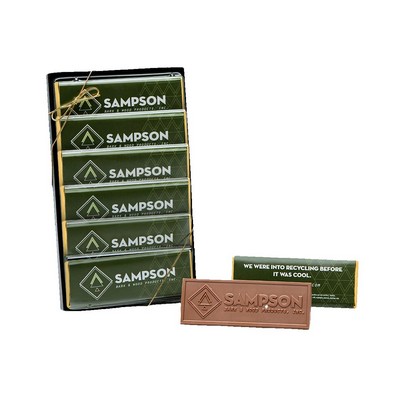 6-Pack Brand Impact Chocolate Wrapper Bar Gift Set