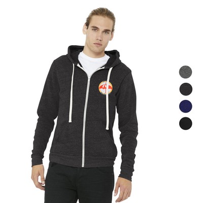 BELLA+CANVAS Unisex Triblend Sponge Fleece Full-Zip Hoodies