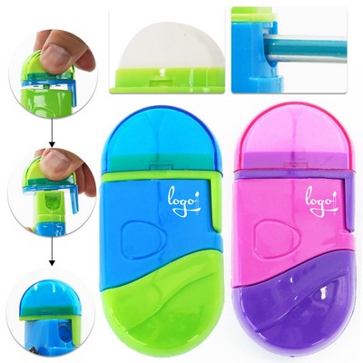 Dual-Function Sharpener and Eraser