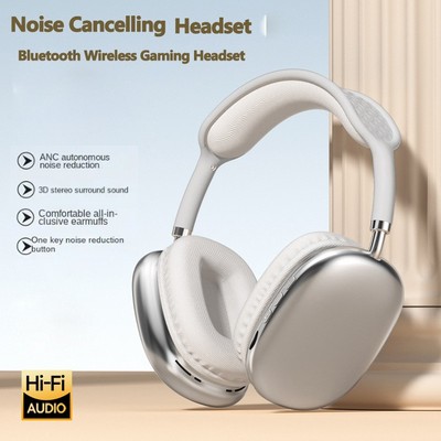 Noise Cancelling Headset Wireless Bluetooth Earphone