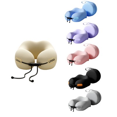 Memory Foam U Shaped Travel Neck Pillow for Airplane and Car