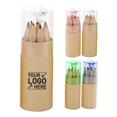 Mini Drawing Colored Pencils for Kids with Sharpener