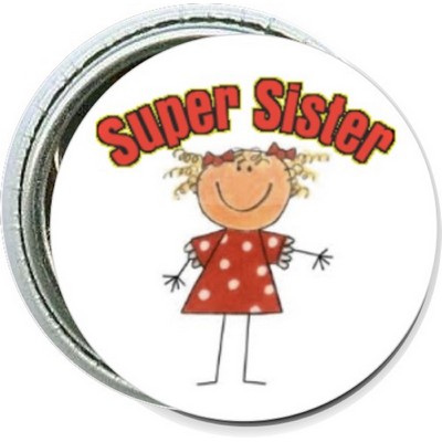 Kids - Super Sister - 1'' Round Button