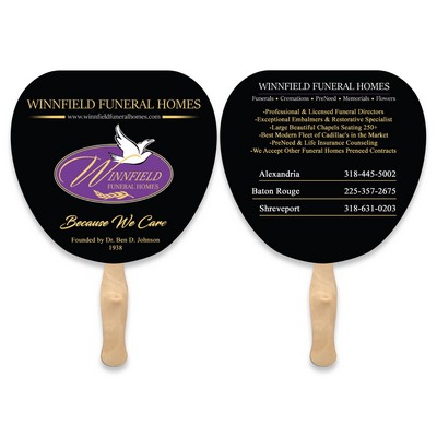 Full Color Leaf Shape Sandwich Fan