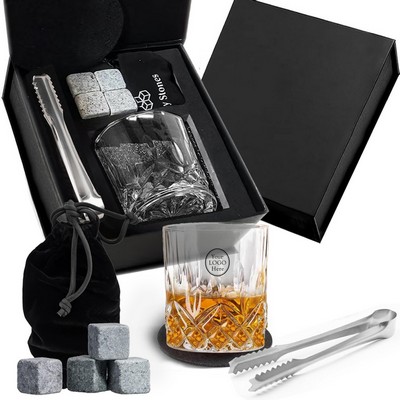 Whiskey Glasses Set w/ Gift Box