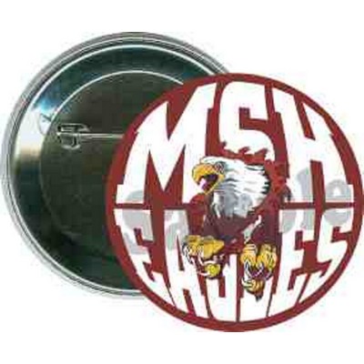 School - MSH Eagles - 2 1/4'' Round Button