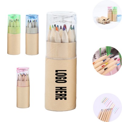 Kraft Paper Barrel-colored Pencil Sharpener Set