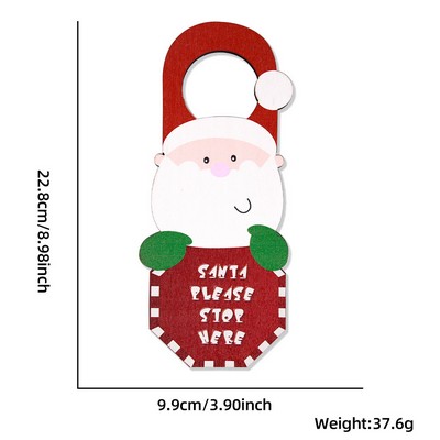 Christmas Wooden Material Door Hanger Sign