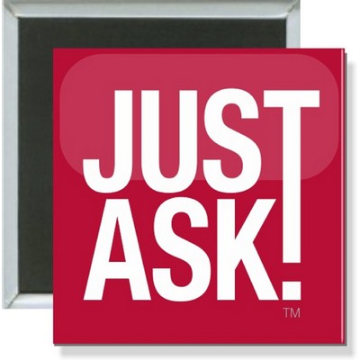 Business - Just Ask - 2'' Square Button
