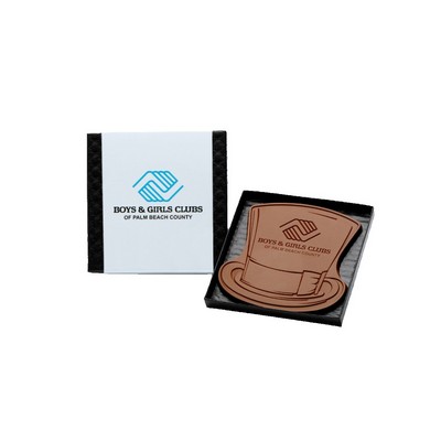 4"x 4" Custom Decorated Chocolate Shape with Classic Custom Packaging