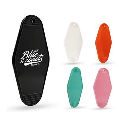 Retro ABS Keychain with Metal Ring