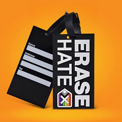 5" Custom 2D PVC Luggage Tags