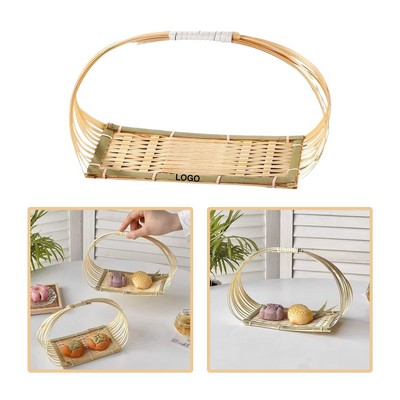 Miniature Handwoven Bamboo Storage Basket