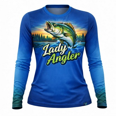 Women's Long Sleeve Sublimated Solar Protect Shirt 180GSM