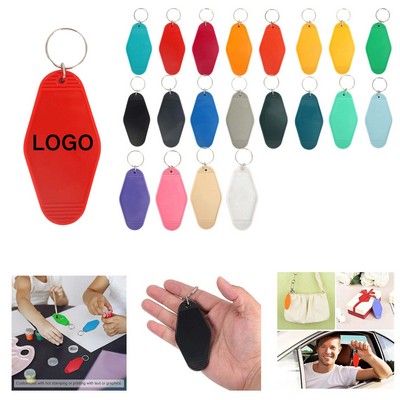 Retro Motel Number Keychain
