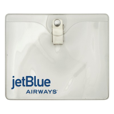 Holder - Horizontal - Convention-Pin & Clip: OUTER- 4.25" X 3.5" INSERT- 4" X 3"