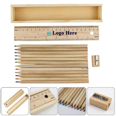 Wooden Pencil Case Color Pencil