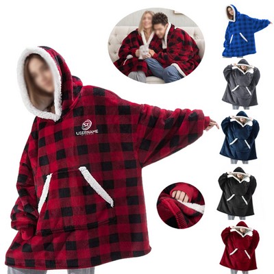 Wearable Blanket Hoodie for Adults