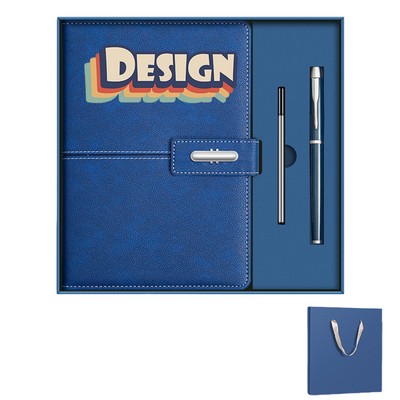 Premium A5 Notebook Set with Signature Pen & Refills