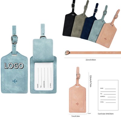 PU Leather Luggage Tag
