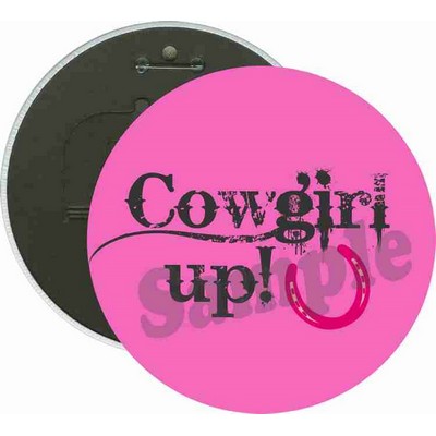 Social Groups - Cowgirl Up - 6'' Round Button