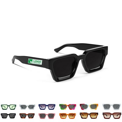 Fashion Thick Rectangle Square Shades Sunglasses