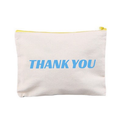 Chroma Zip Cotton Pouch - 11 x 8.75