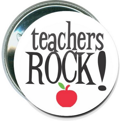 School - Teachers Rock - 2 1/4'' Round Button