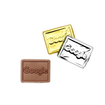 Premium Custom Foil-wrapped Chocolate Rectangle