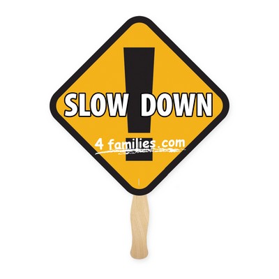 Full Color Rd Diamond Shape Sandwich Fan