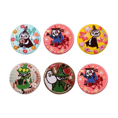 2" Round Embroidery Tinplate Badge