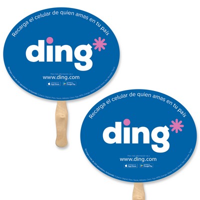 Full Color Horizontal Oval Shape Sandwich Fan