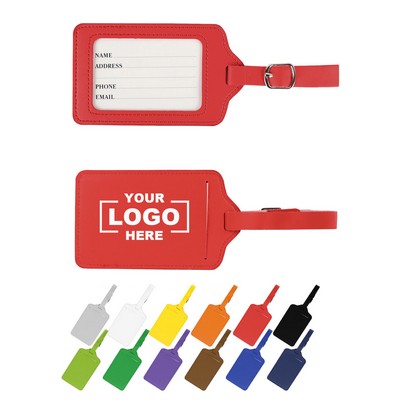 PU Leather Luggage Tag