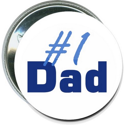 Fathers Day - #1 Dad - 2 1/4'' Round Button