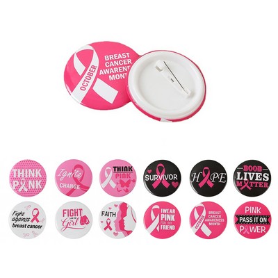 Breast Cancer Awareness Round Buttons