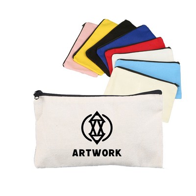 Zippered Cotton Canvas Storage Bag