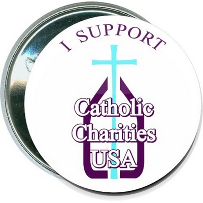 Causes - I Support Catholic Charities, USA - 2 1/4'' Round Button