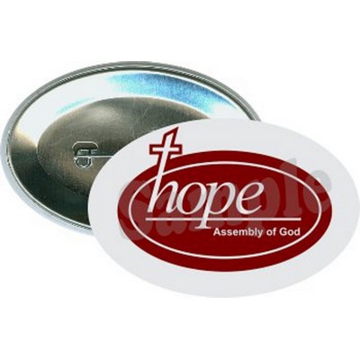 Religion - Hope, Assembly of God - 2 3/4'' X 1 3/4'' Oval Button