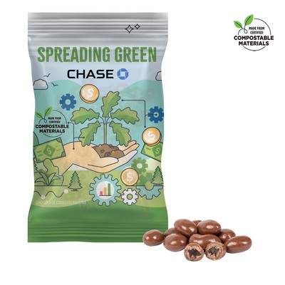 4oz. ECO-Digibag, Compostable & Full Color, Chocolate Raisins
