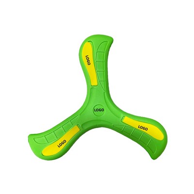Kids Tri-Blade Return Boomerang Soft Flying Disc for Outdoor Play
