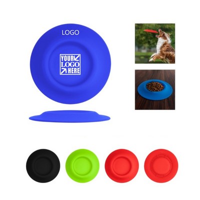 Dog Flying Discs Pet Silicone Bowl