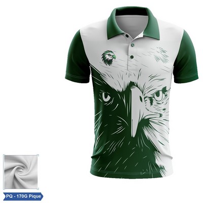 Sublimation RPET Pique Short Sleeve Polo - Men, Women, Kids