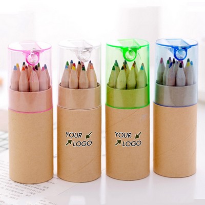 Mini Color Pencil Set with Built-in Sharpener