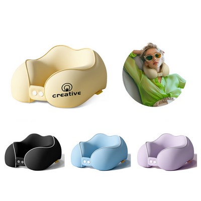 Contoured Memory Foam Travel Neck Pillow
