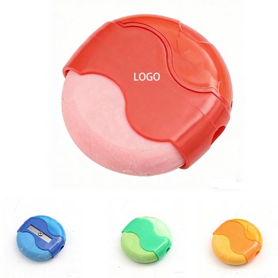 2-in-1 Pencil Sharpener w/Eraser