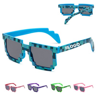 Mosaic Pixel Funny Sunglasses